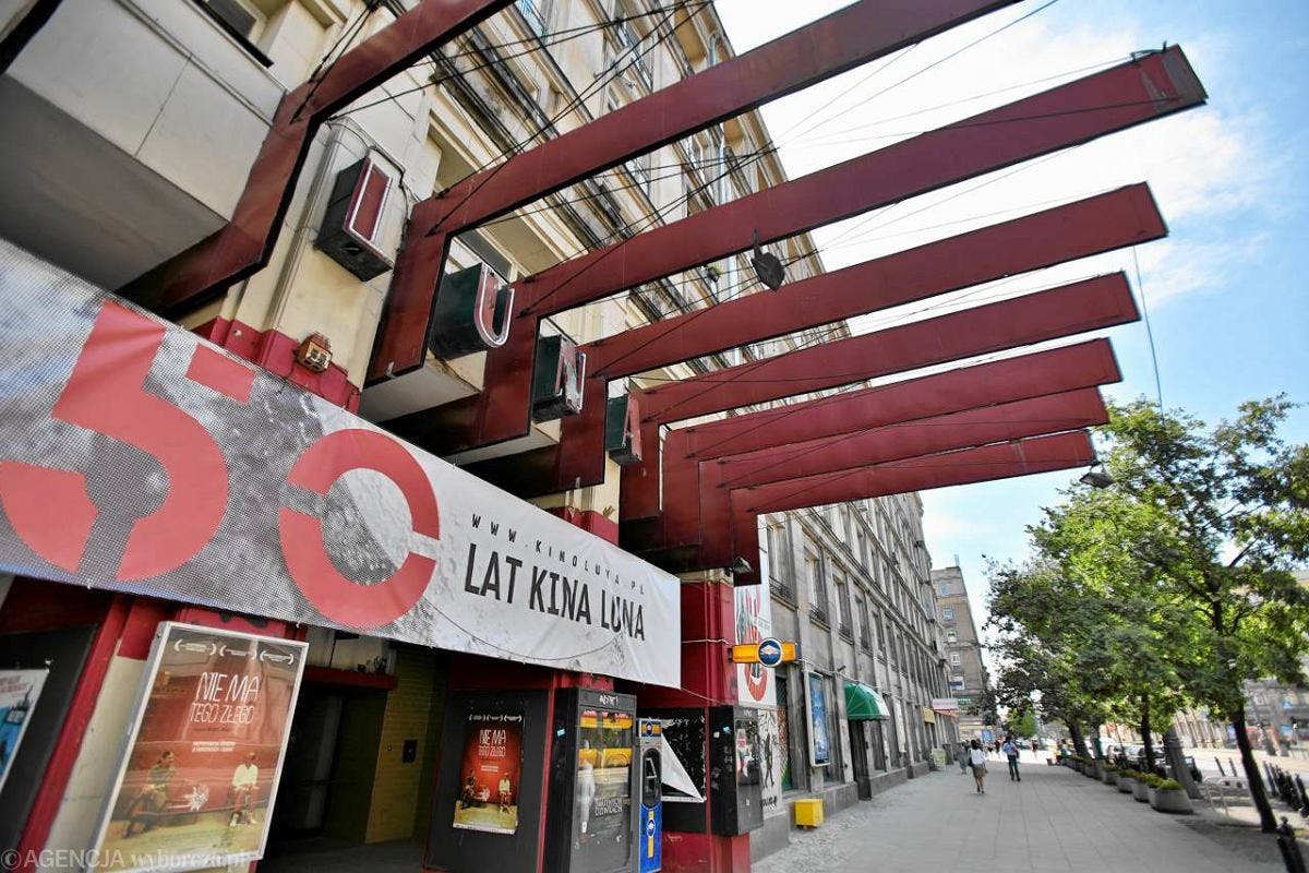 Photo shows the entrance to the Luna cinema on the occasion of its 50th anniversary